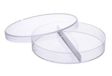 پلیت استریل میکروبی 8 سانتی متری دو خانه تانیا 8cm Petri dish